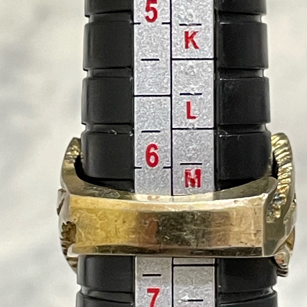 Heavy Sterling Silver Sculptural Statement Ring Size 6.5 Brutalist Modern gold P - Picture 13 of 13